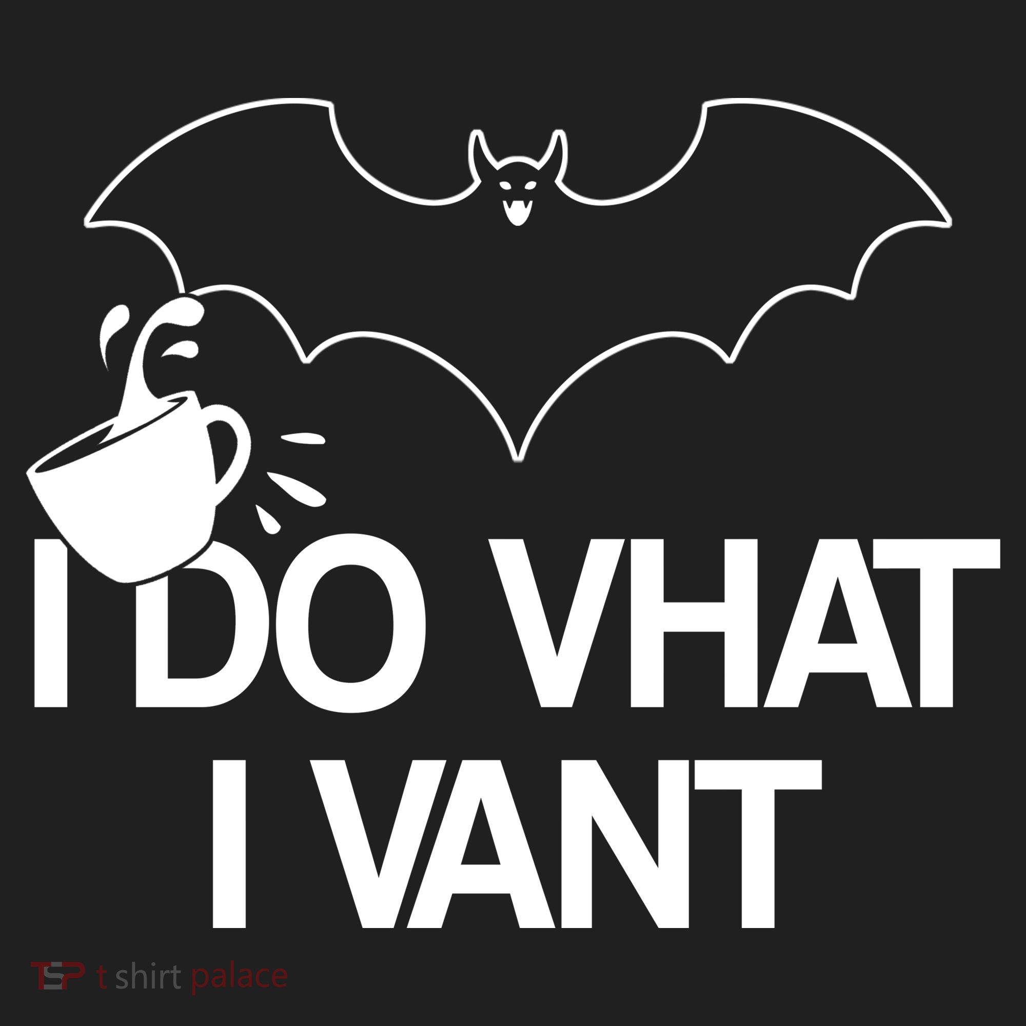 I Do What I Vant (Want) Funny Bat Vampire Golf Towel