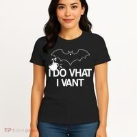 I Do What I Vant (Want) Funny Bat Vampire Women's T-Shirt thumb 4