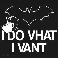 I Do What I Vant (Want) Funny Bat Vampire Kids Long Sleeve Shirt thumb 2