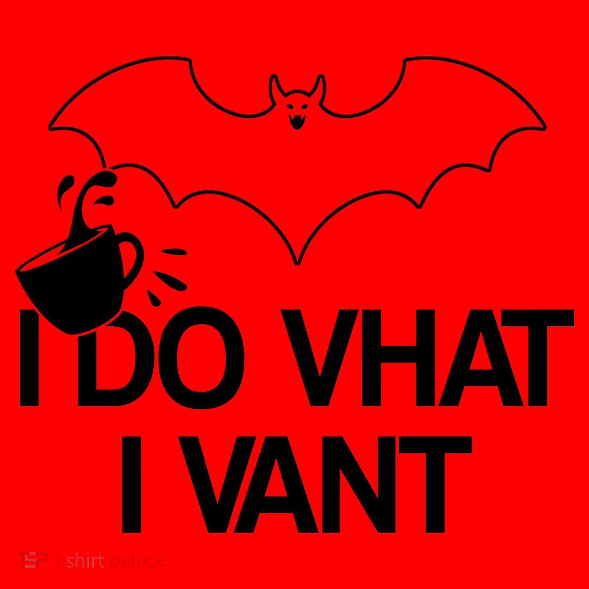 I Do What I Vant (Want) Funny Bat Vampire Santa Hat