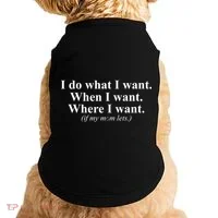 I Do What I Want Doggie Tank thumb 0