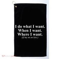 I Do What I Want Golf Towel thumb 0