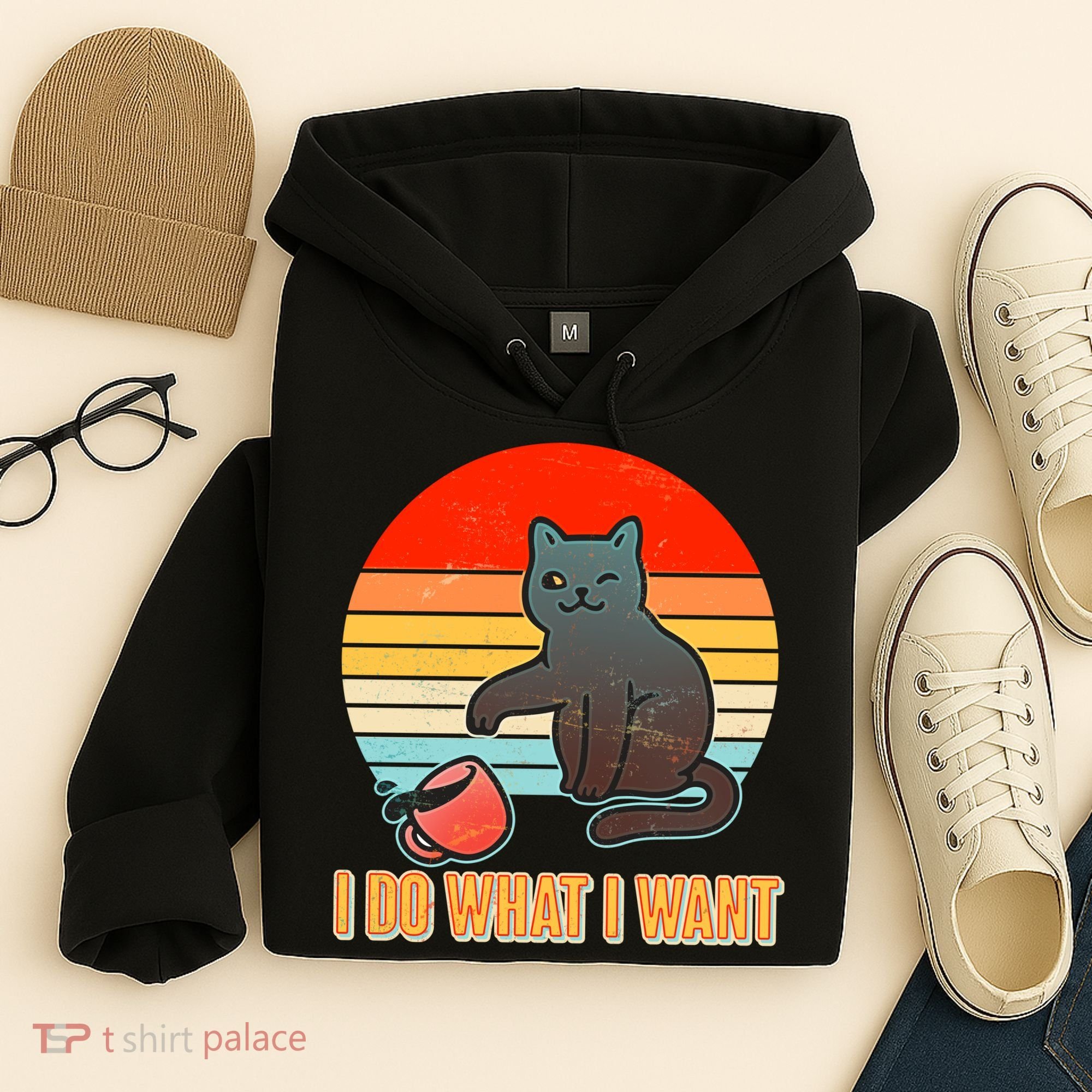 I Do What I Want Bad Cat Hoodie