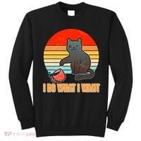 I Do What I Want Bad Cat Sweatshirt thumb 0