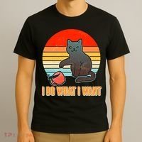 I Do What I Want Bad Cat T-Shirt thumb 3
