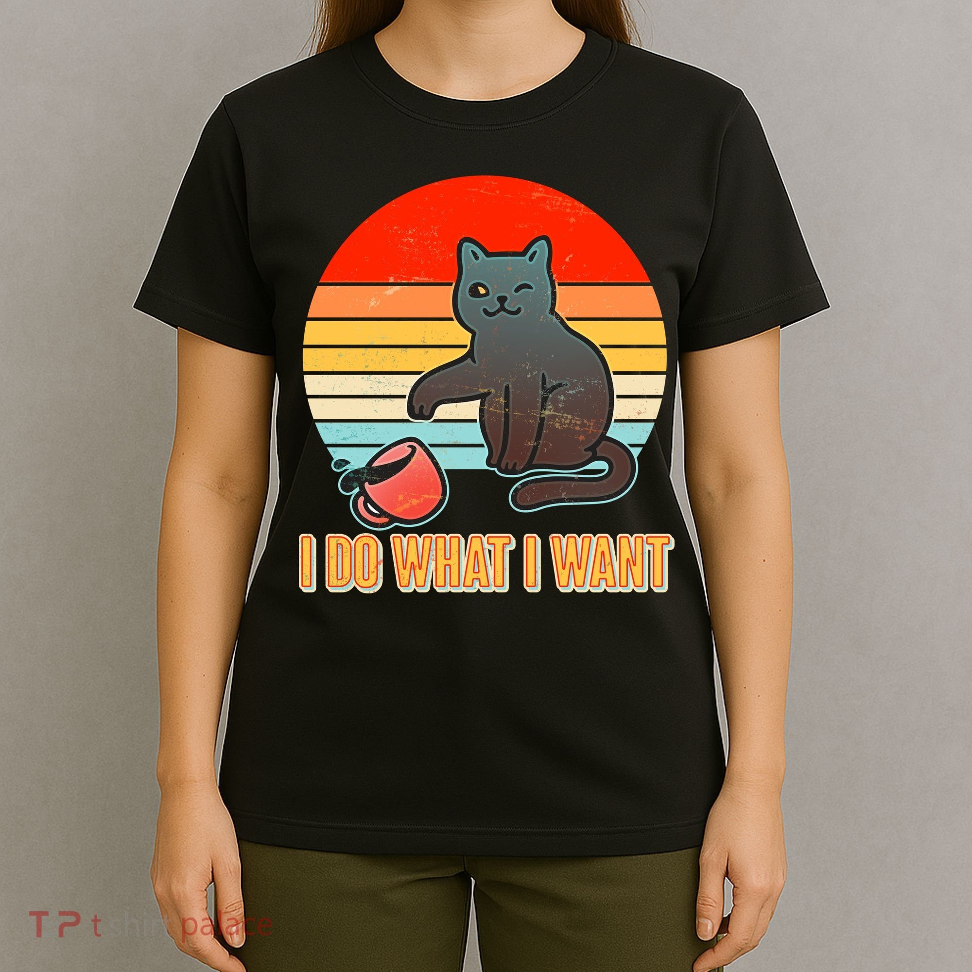 I Do What I Want Bad Cat T-Shirt