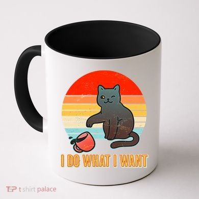 I Do What I Want Bad Cat Coffee Mug