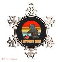 I Do What I Want Bad Cat Ornament thumb 0