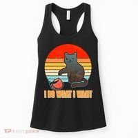 I Do What I Want Bad Cat Women's Tank Top thumb 0