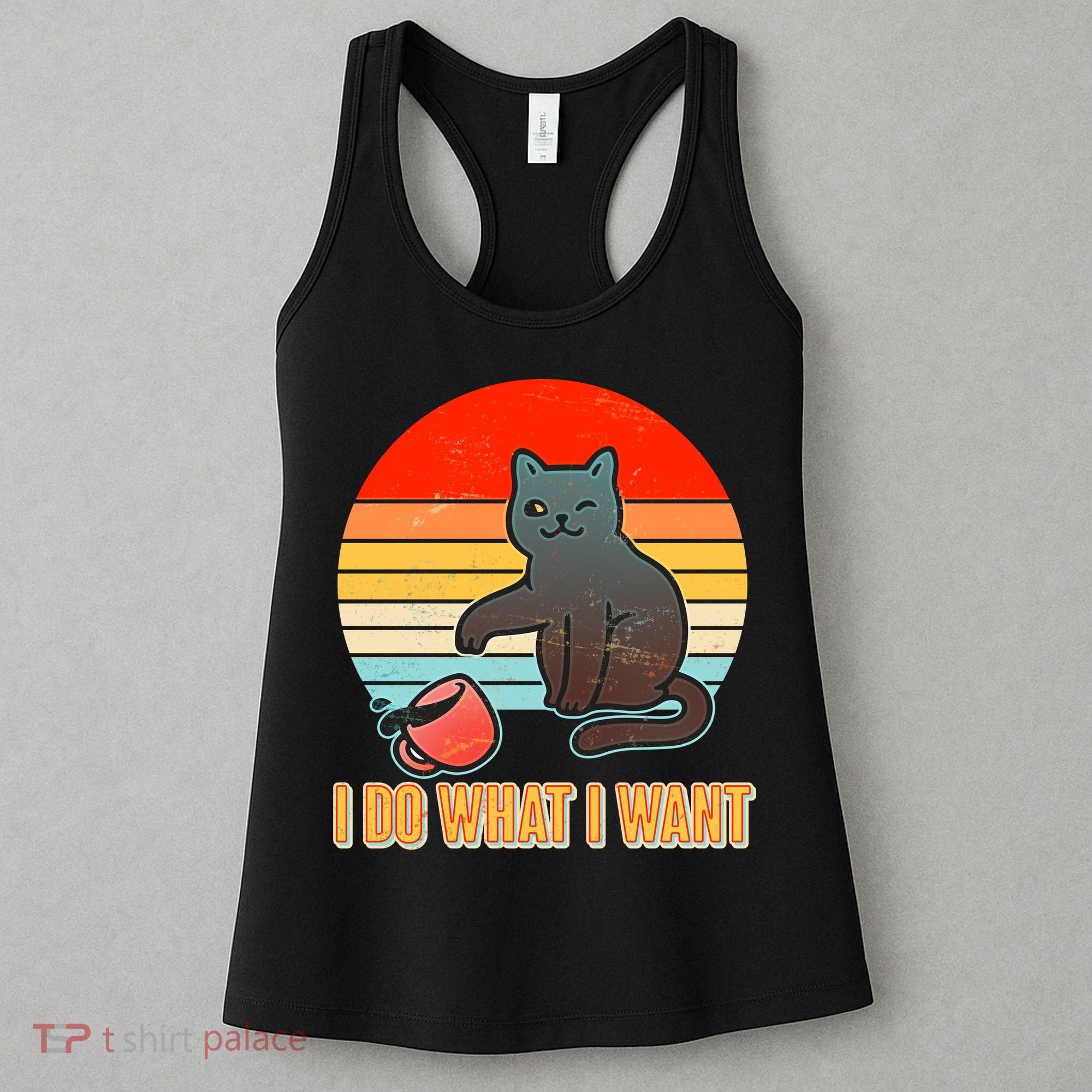 I Do What I Want Bad Cat Women's Tank Top