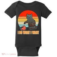 I Do What I Want Bad Cat Baby Bodysuit thumb 0