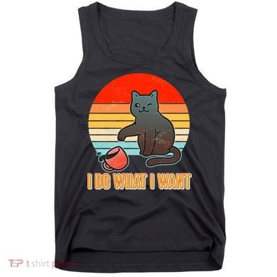 I Do What I Want Bad Cat Tank Top