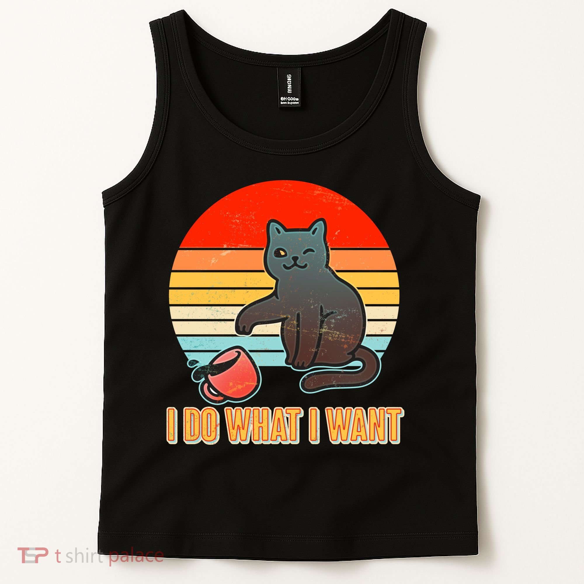 I Do What I Want Bad Cat Tank Top