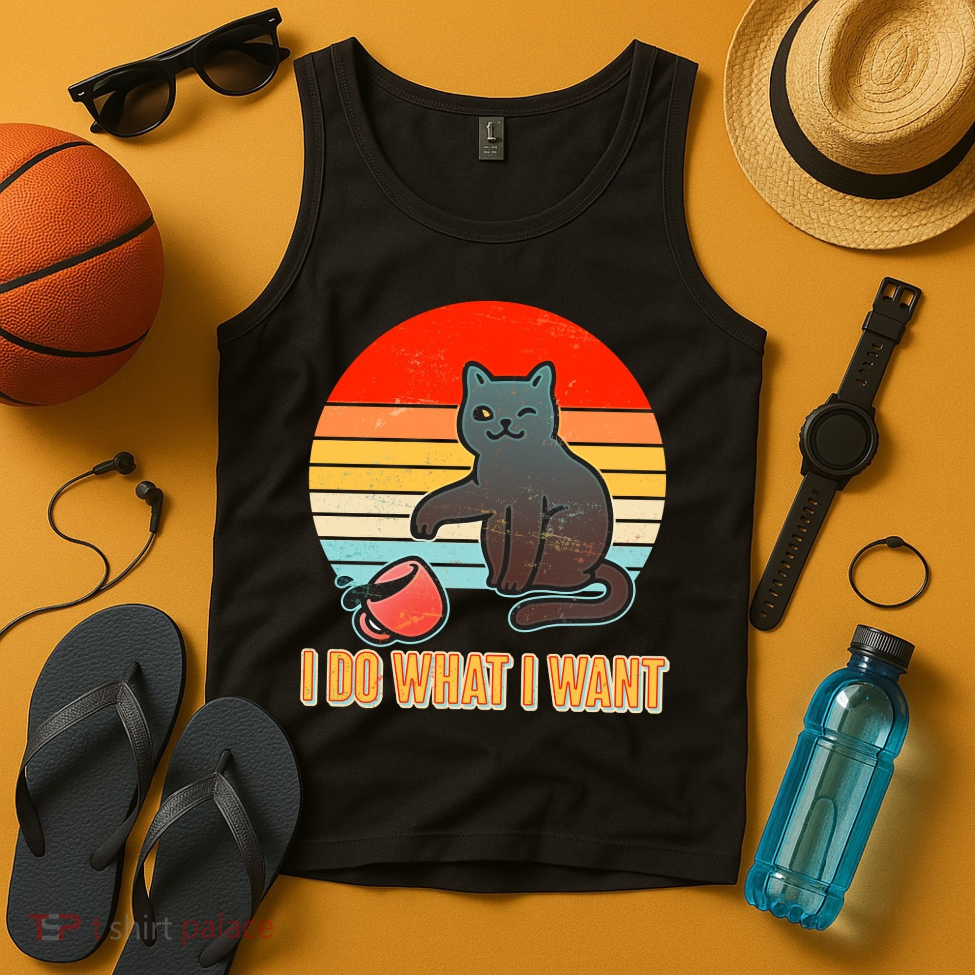I Do What I Want Bad Cat Tank Top