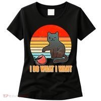 I Do What I Want Bad Cat Women's T-Shirt thumb 0