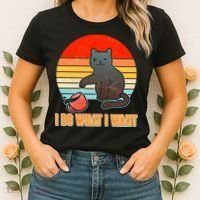 I Do What I Want Bad Cat Women's T-Shirt thumb 2