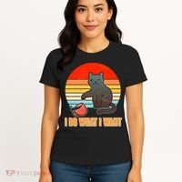 I Do What I Want Bad Cat Women's T-Shirt thumb 4