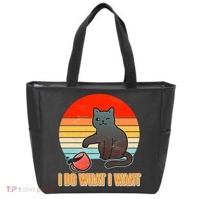 I Do What I Want Bad Cat Tote Bag