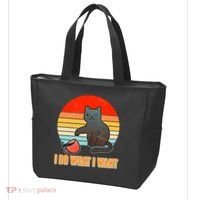 I Do What I Want Bad Cat Tote Bag thumb 3