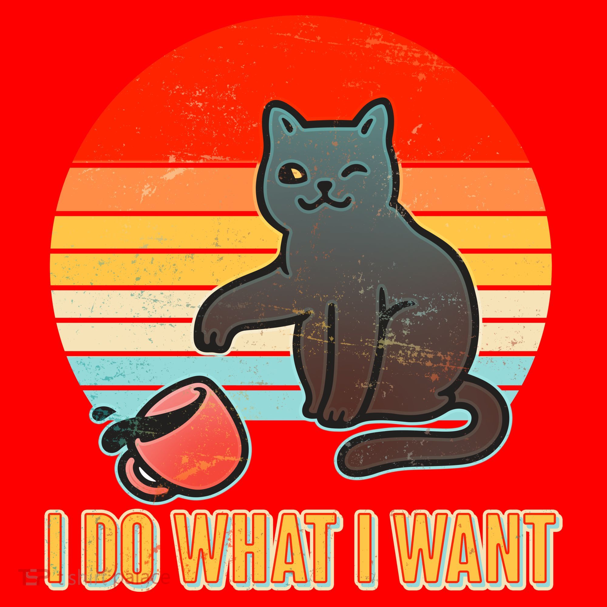 I Do What I Want Bad Cat Santa Hat