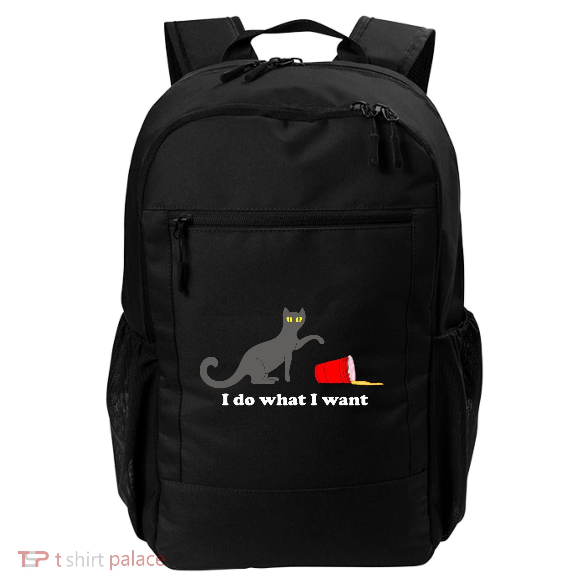 I Do What I Want Evil Cat Backpack