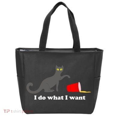 I Do What I Want Evil Cat Tote Bag