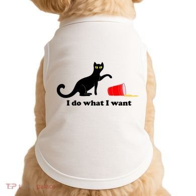 I Do What I Want Evil Cat Doggie Tank