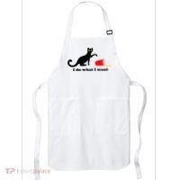 I Do What I Want Evil Cat Apron thumb 0