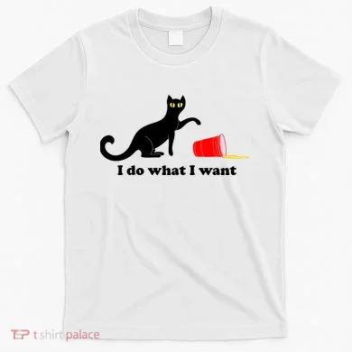 I Do What I Want Evil Cat T-Shirt