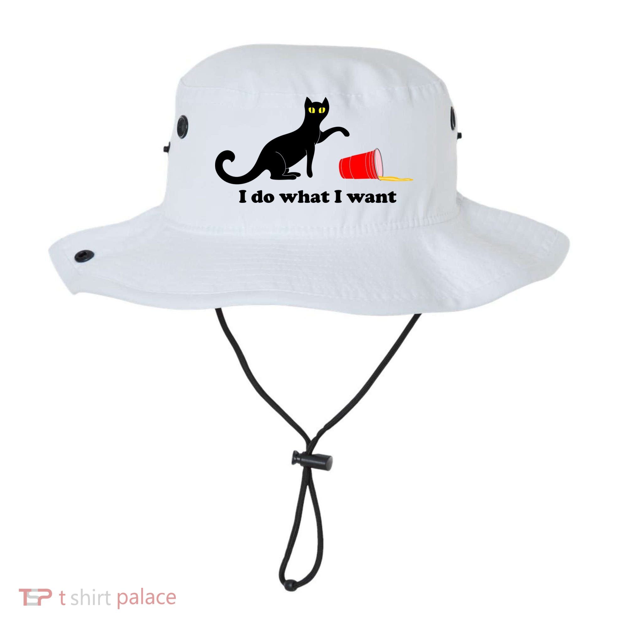 I Do What I Want Evil Cat Bucket Hat