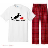 I Do What I Want Evil Cat Pajama Set thumb 0