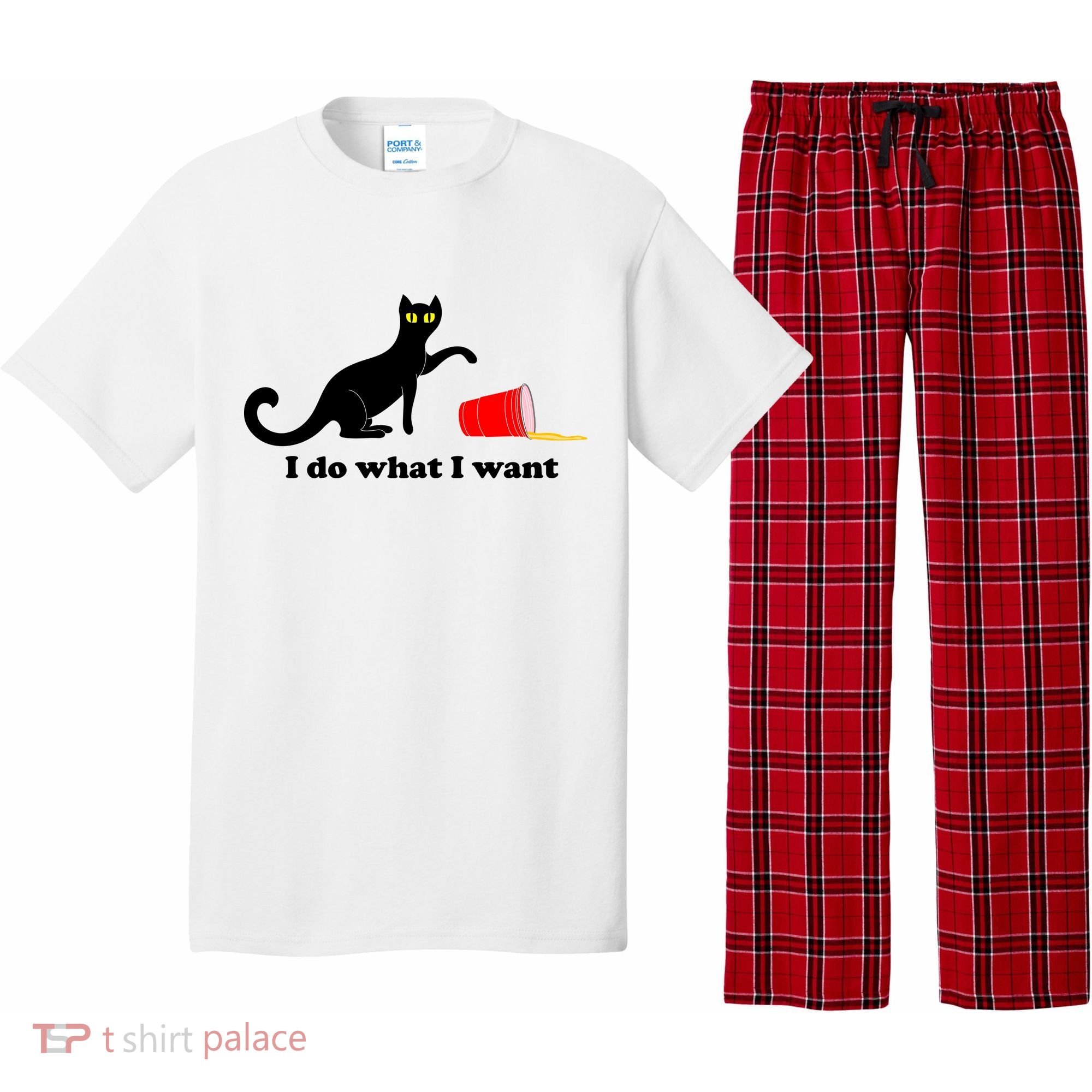 I Do What I Want Evil Cat Pajama Set