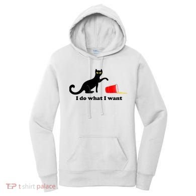 I Do What I Want Evil Cat Women's Hoodie
