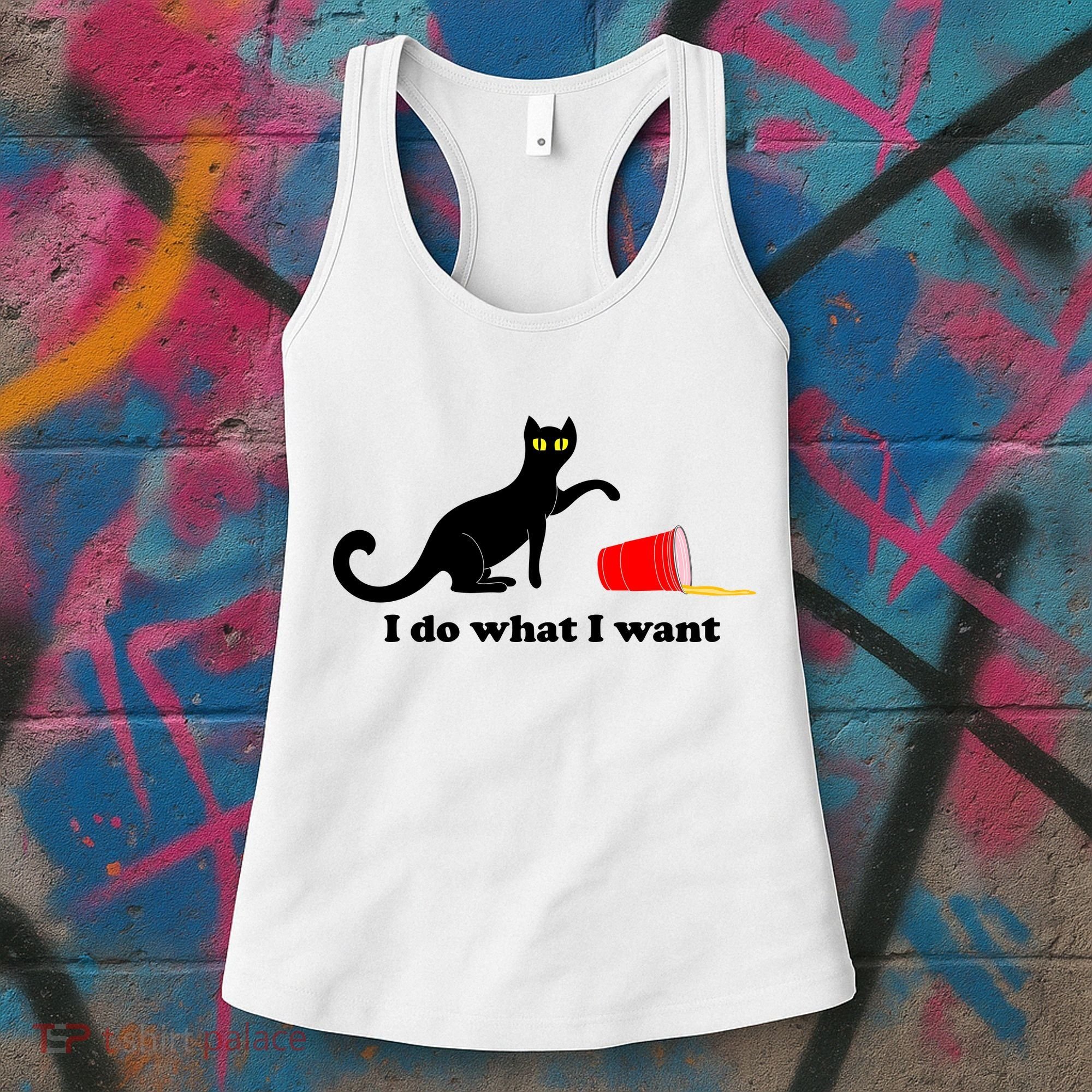I Do What I Want Evil Cat Women's Tank Top