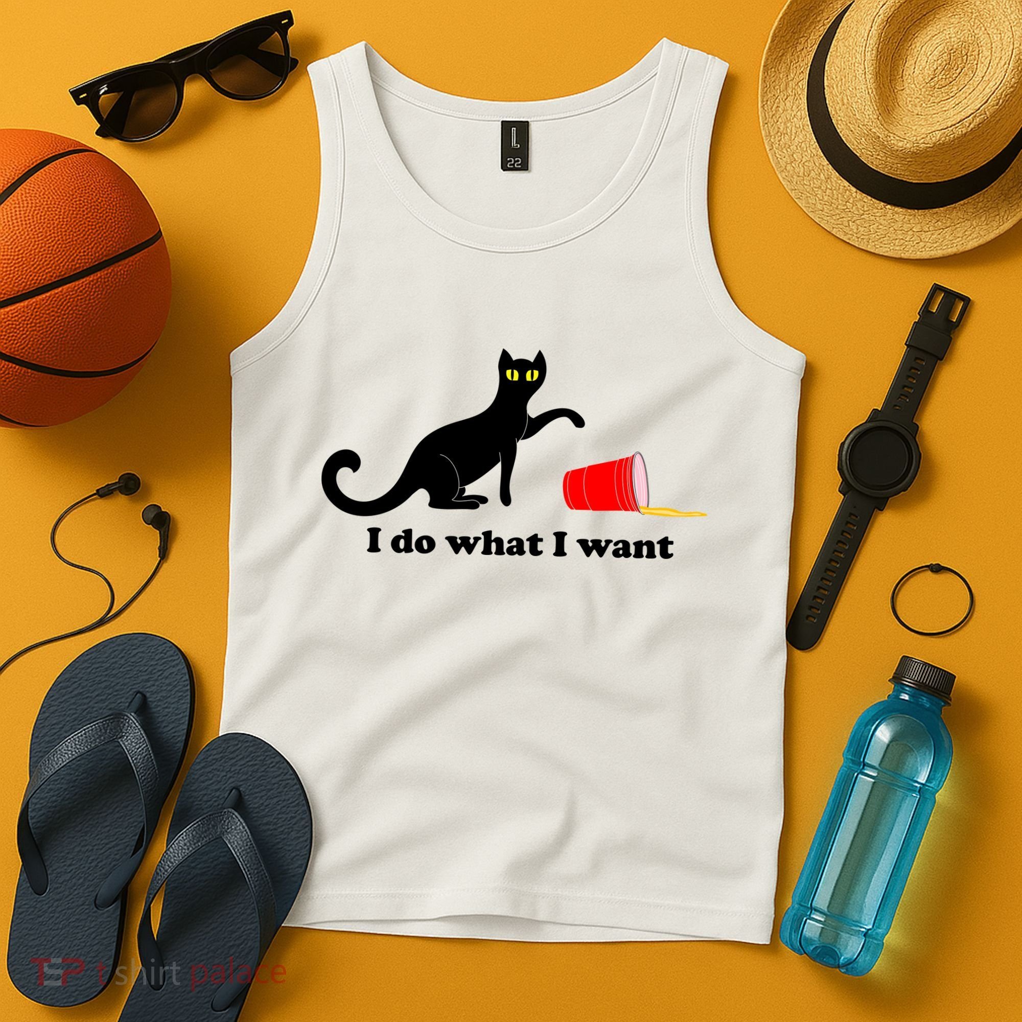 I Do What I Want Evil Cat Tank Top