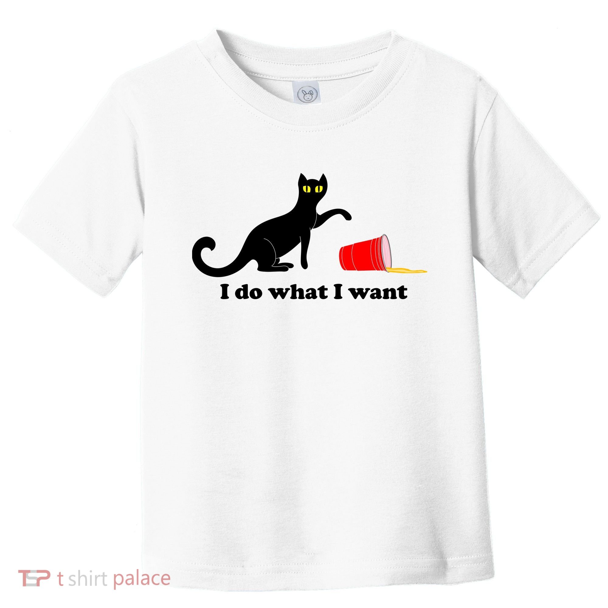 I Do What I Want Evil Cat Toddler T-Shirt