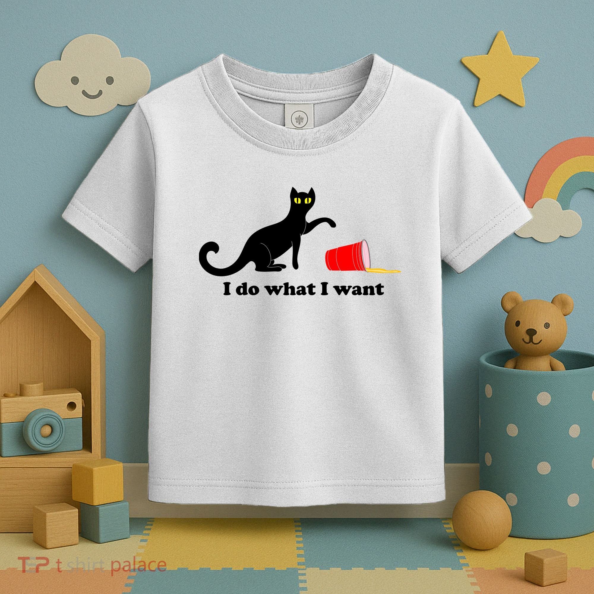 I Do What I Want Evil Cat Toddler T-Shirt