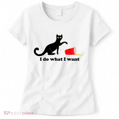 I Do What I Want Evil Cat Women's T-Shirt