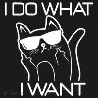 I Do What I Want Funny Cat Backpack thumb 2