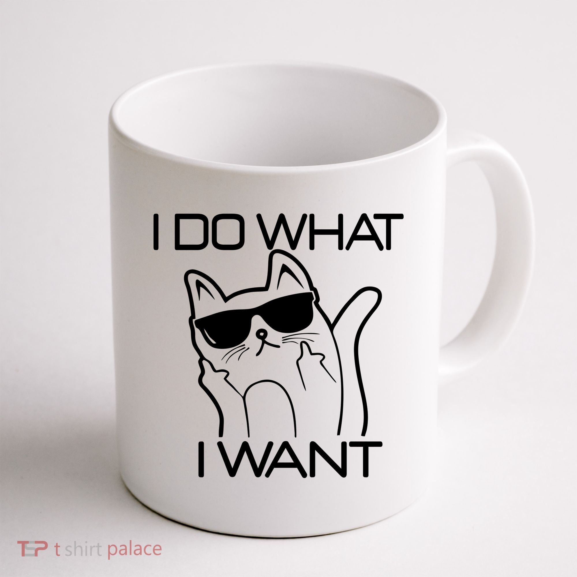 I Do What I Want Funny Cat Coffee Mug