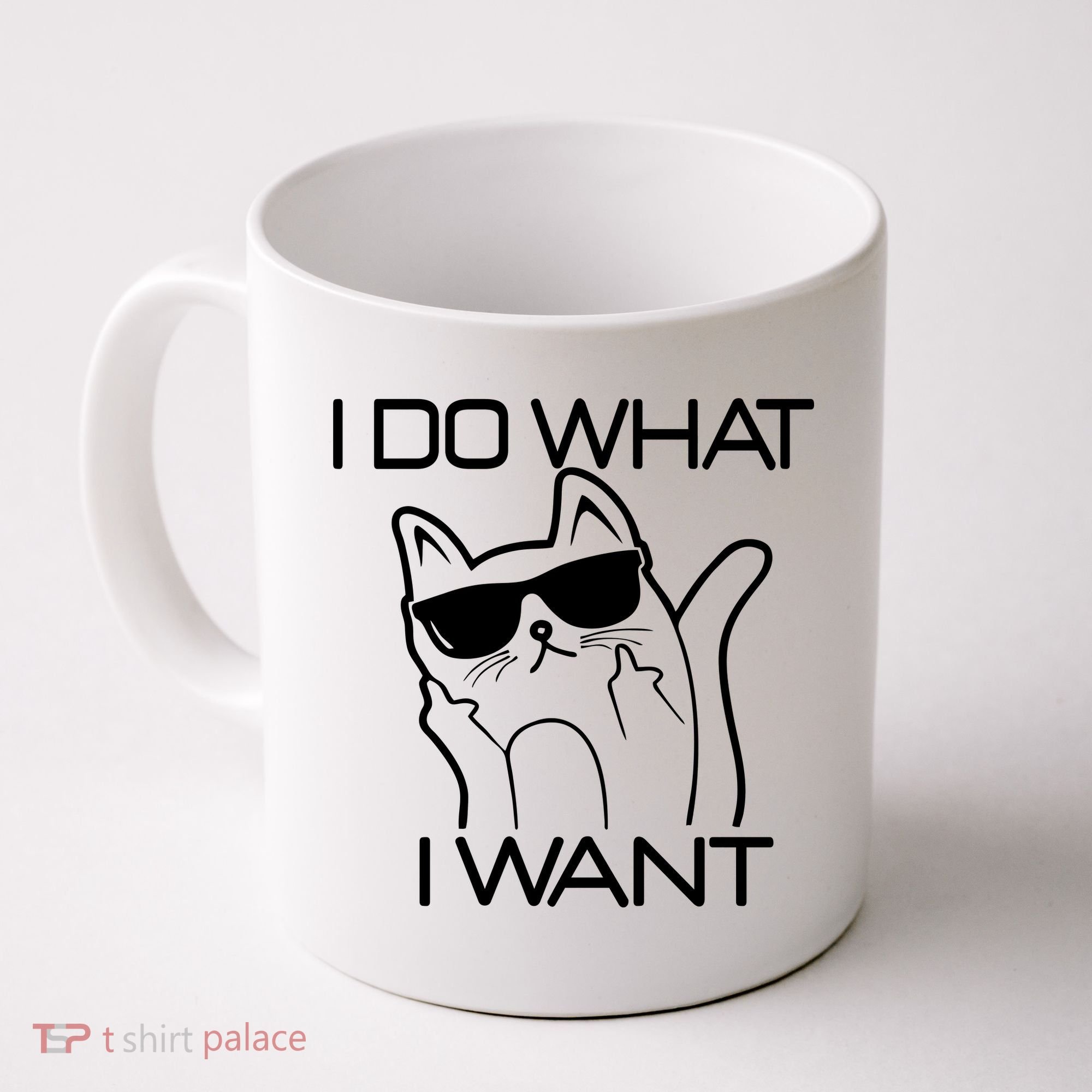 I Do What I Want Funny Cat Coffee Mug