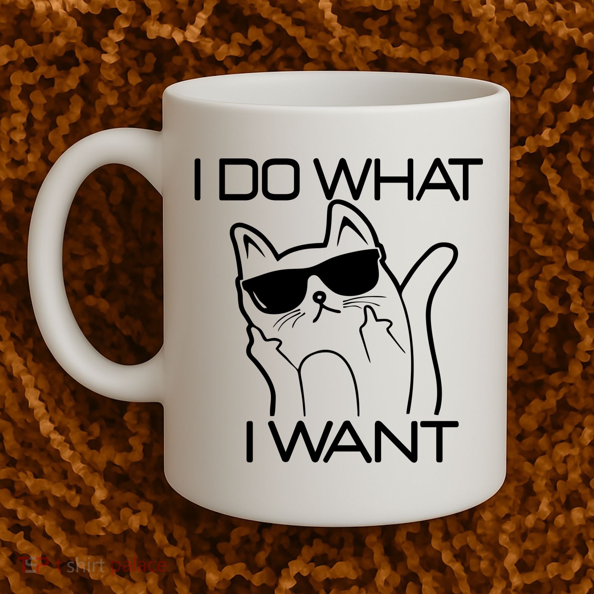 I Do What I Want Funny Cat Coffee Mug