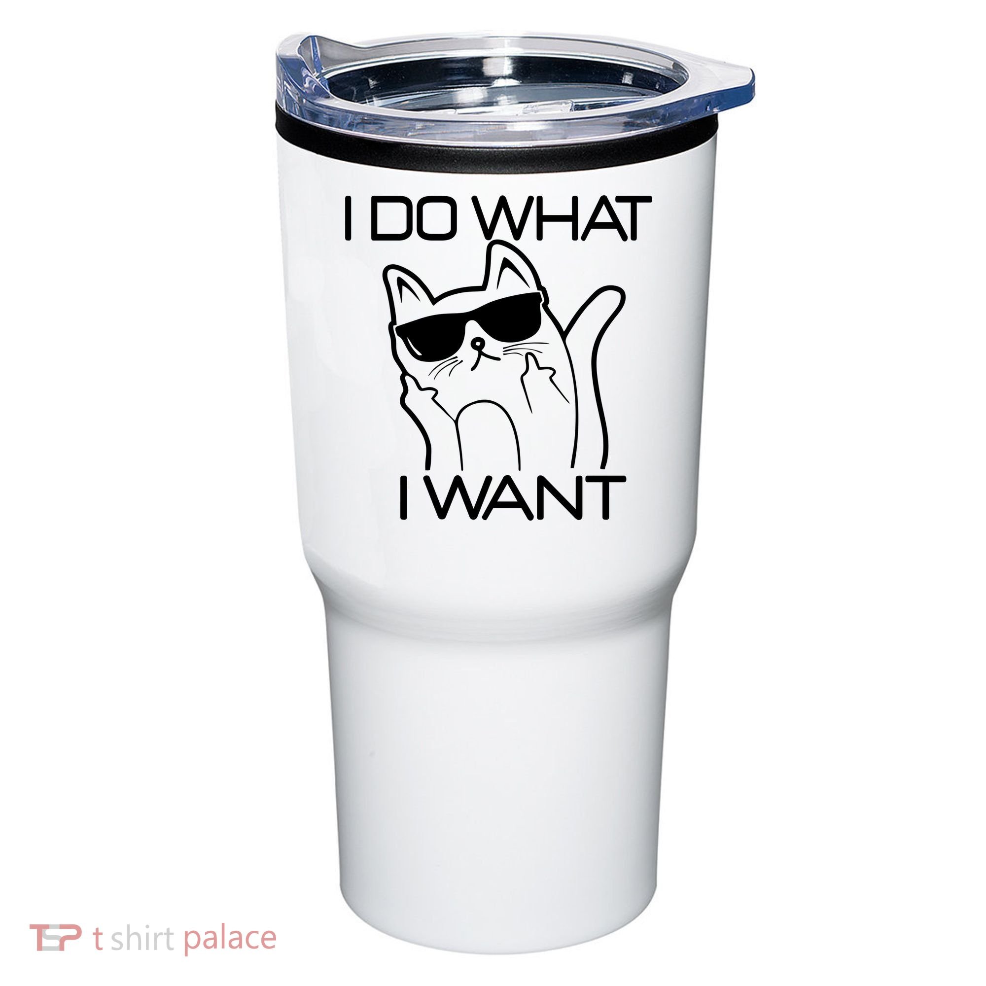 I Do What I Want Funny Cat Tumbler