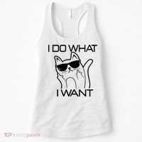 I Do What I Want Funny Cat Women's Tank Top thumb 0