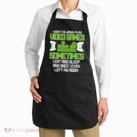 I Don't Always Play Video Games Gamer Apron thumb 2