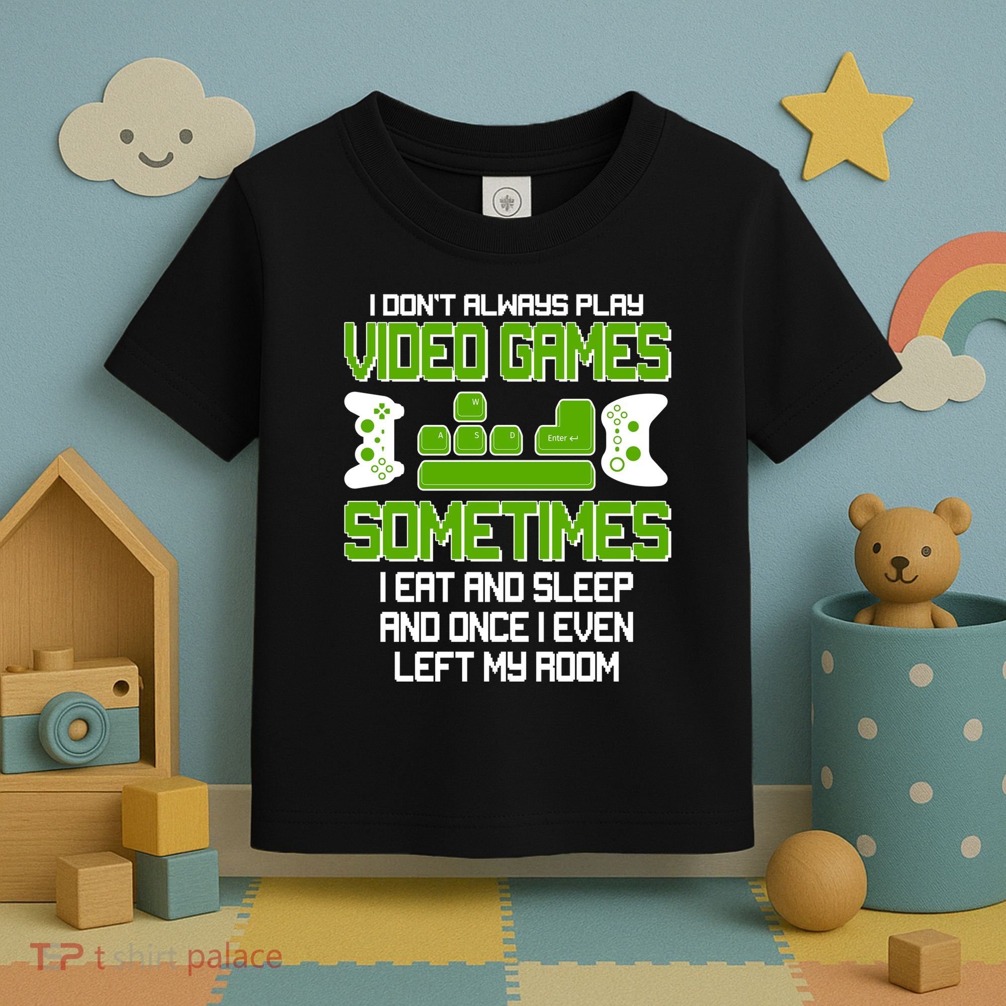 I Don't Always Play Video Games Gamer Toddler T-Shirt