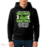 I Don't Always Play Video Games Gamer Kids Hoodie thumb 4