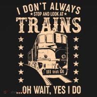 I Don't Always Stop And Look At Trains Oh Wait Yes I Do Doggie Tank thumb 4
