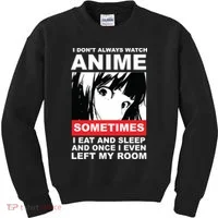 I Don't Always Watch Anime Funny Kids Sweatshirt thumb 0