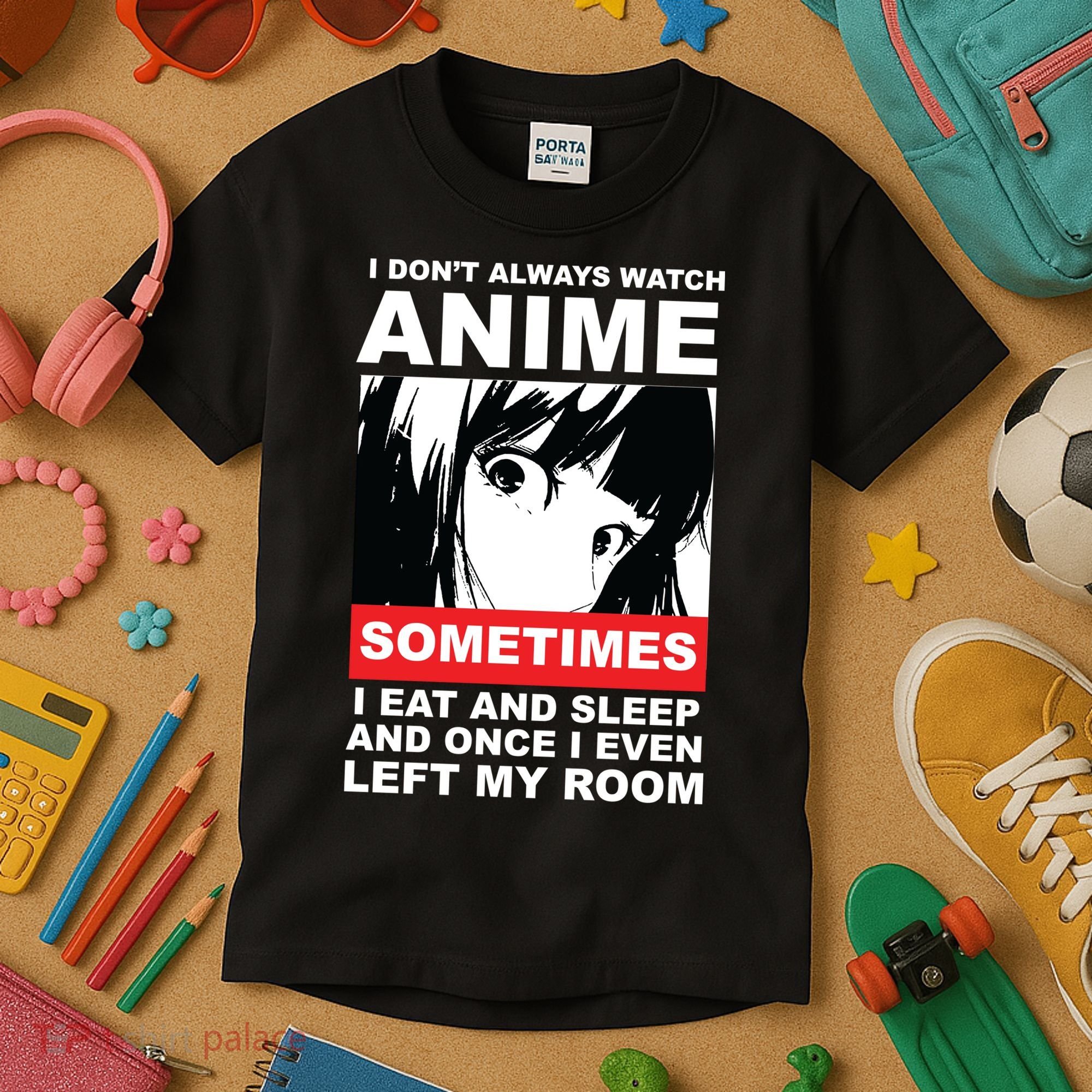 I Don't Always Watch Anime Funny Kids T-Shirt